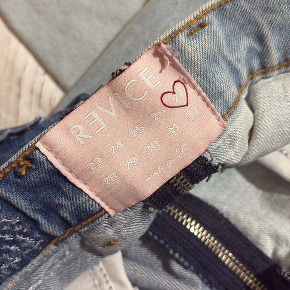 Revice Yin‎ Yang Crop Jeans Two Toned Front to Back Zipper Pants - Picture 3 of 8